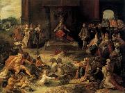 Francken, Frans II Allegory on the Abdication of Emperor Charles V in Brussels 25 October 1555 oil painting